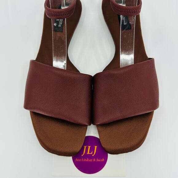 Rag & Bone Women's Ellory Rust Brown Foldable Ankle Strap Sandals Size 36/ 6 US - Picture 4 of 12